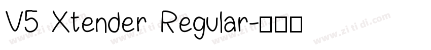 V5 Xtender Regular字体转换